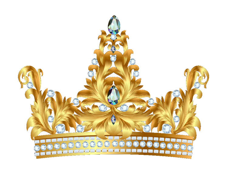 a golden crown with diamonds and jewels