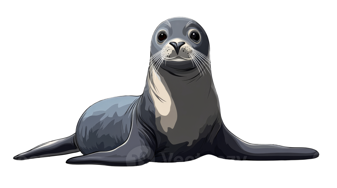 A seal on a white background