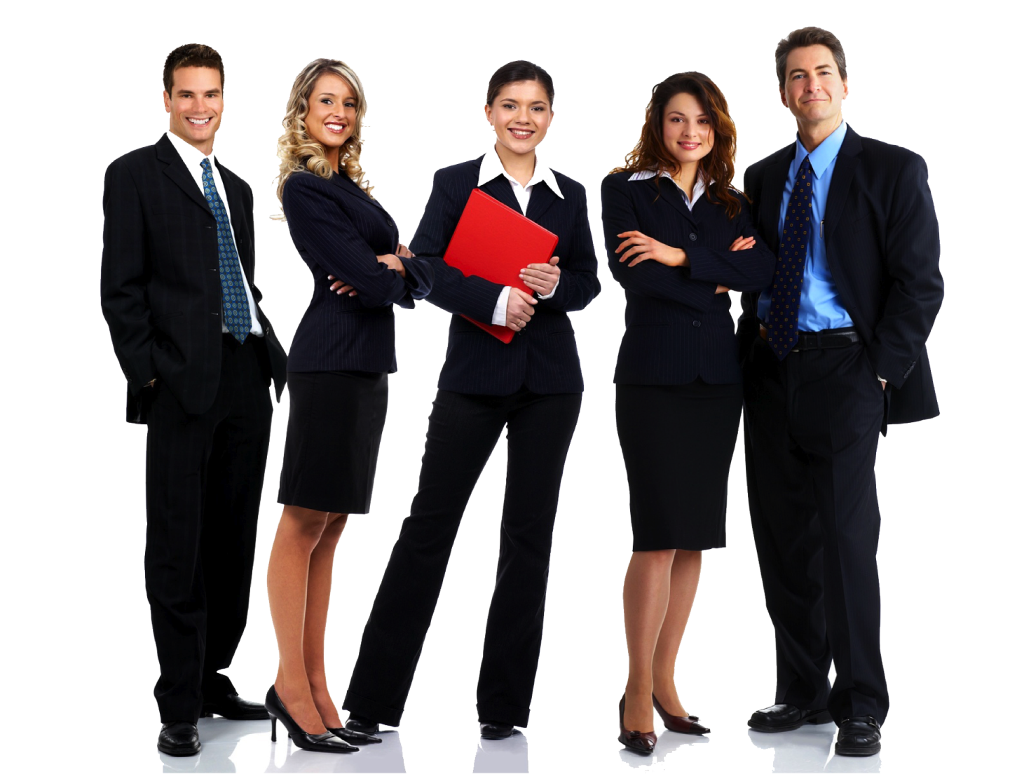 a group of business people
