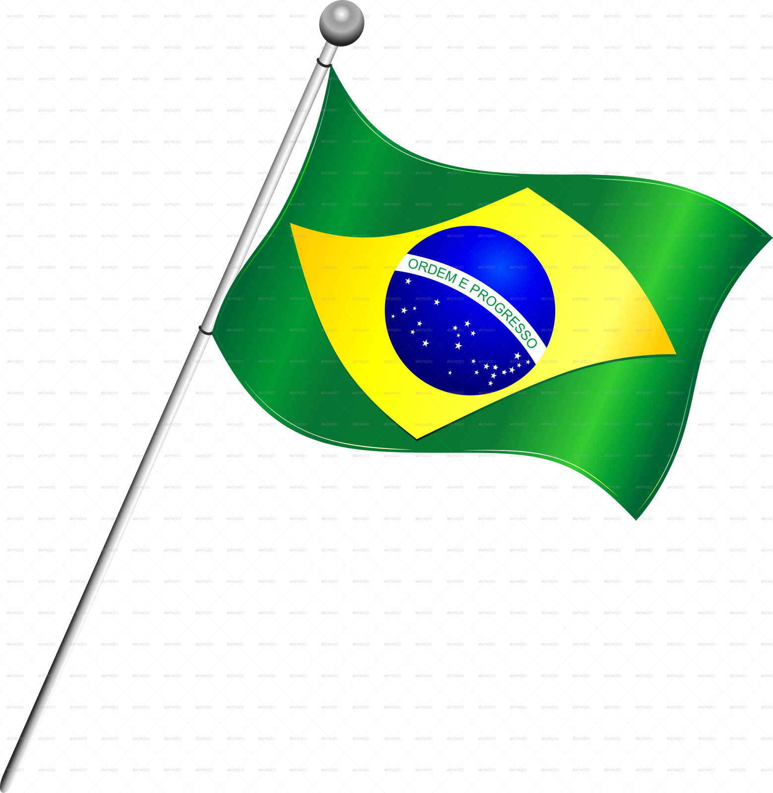the flag of brazil on a white background