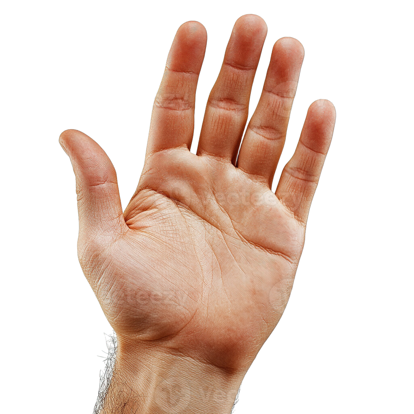 a person's hand reaching up to the sky