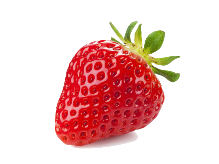 a strawberry on a white background