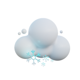 a white cloud with snow on top of it