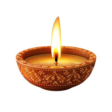 a lit candle on a white background