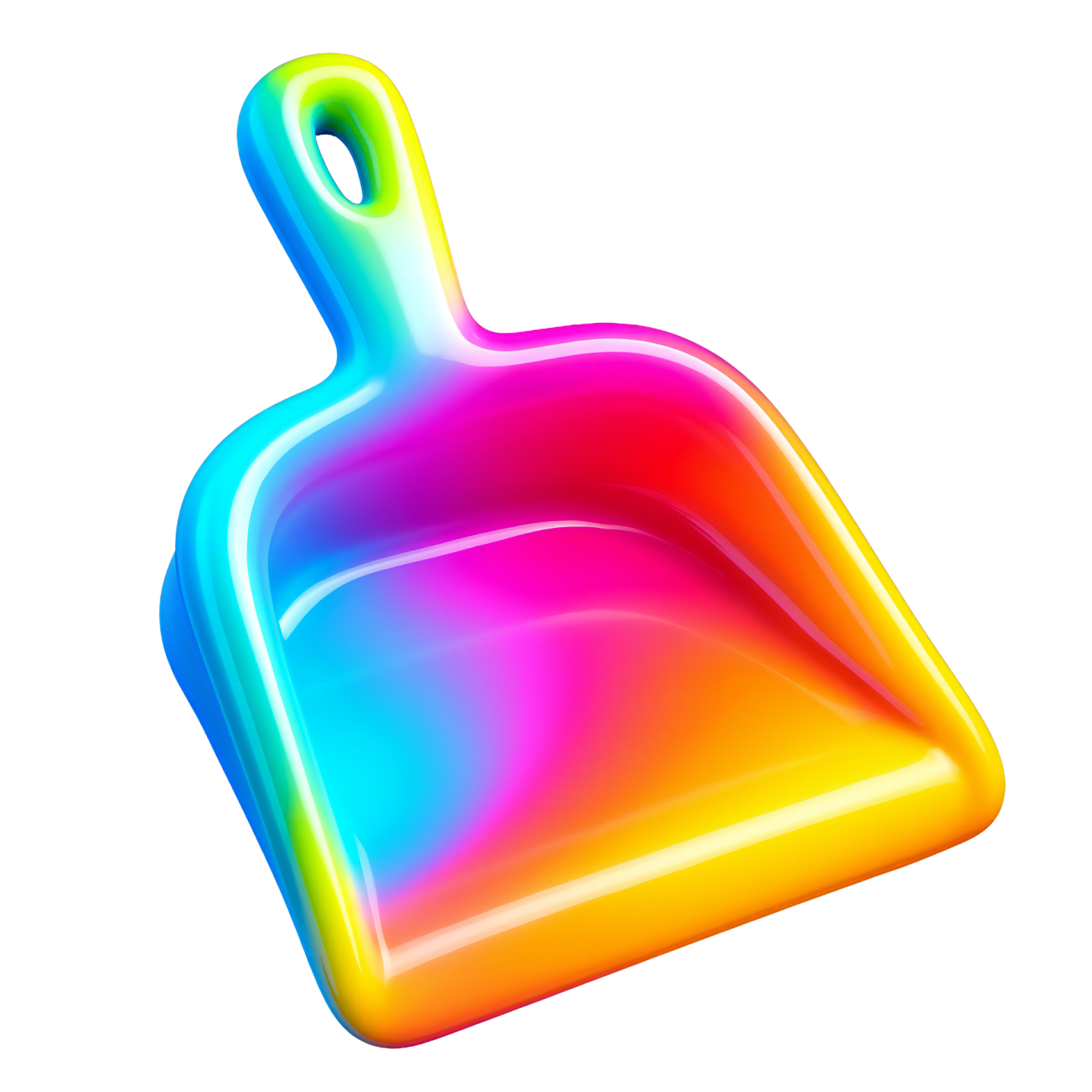 a colorful duster on a white background