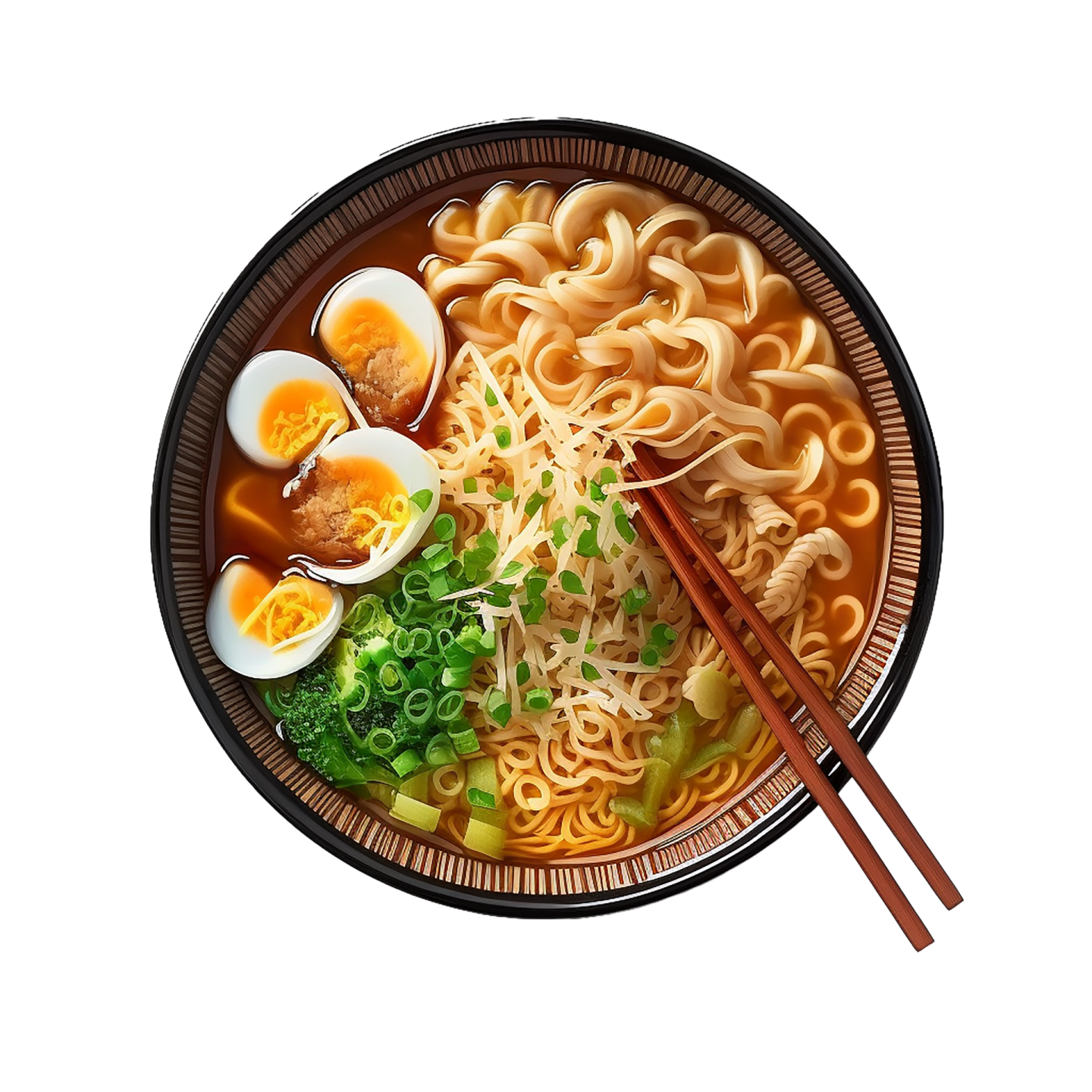 a bowl filled with noodles and vegetables