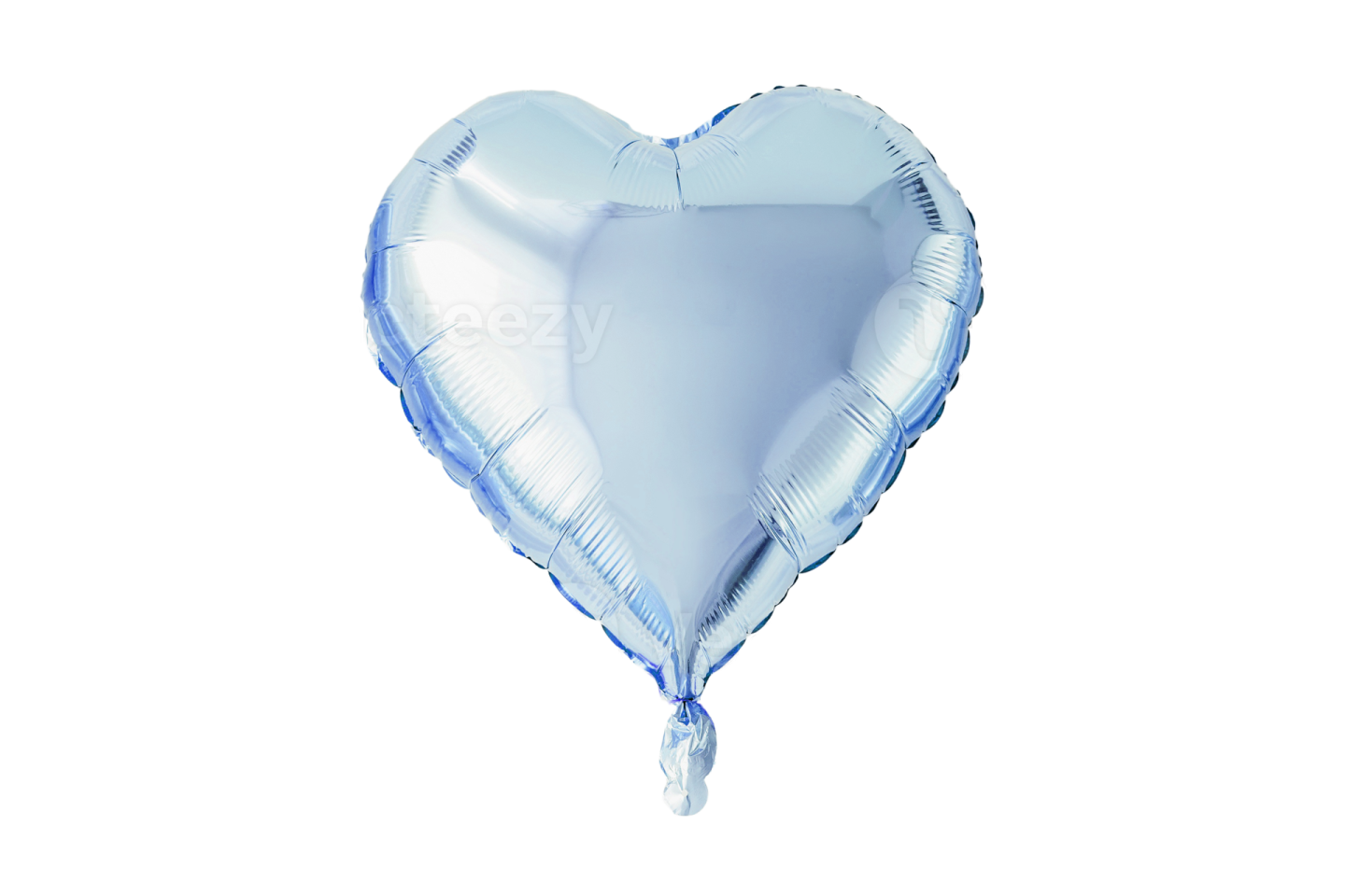 blue heart foil balloon