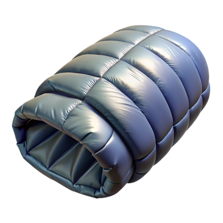 an image of a blue sleeping bag