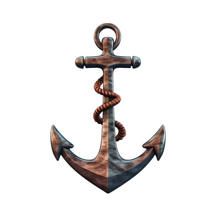 an anchor on a white background