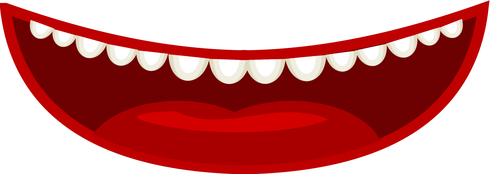 an open mouth with teeth clipart
