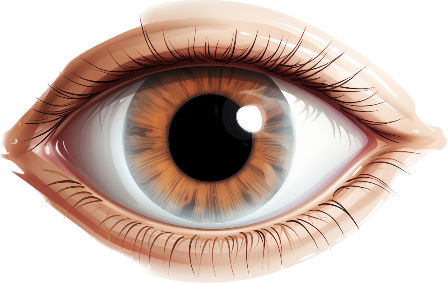 an illustration of a human eye