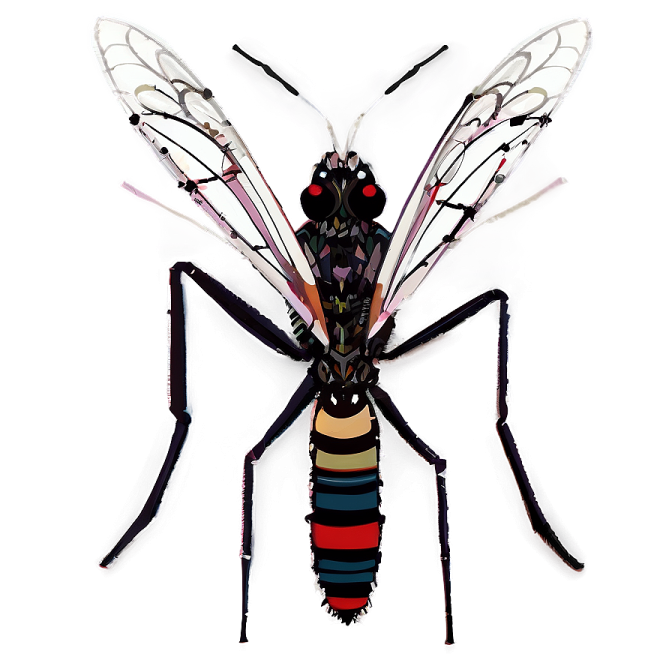 a black and white insect on a white background