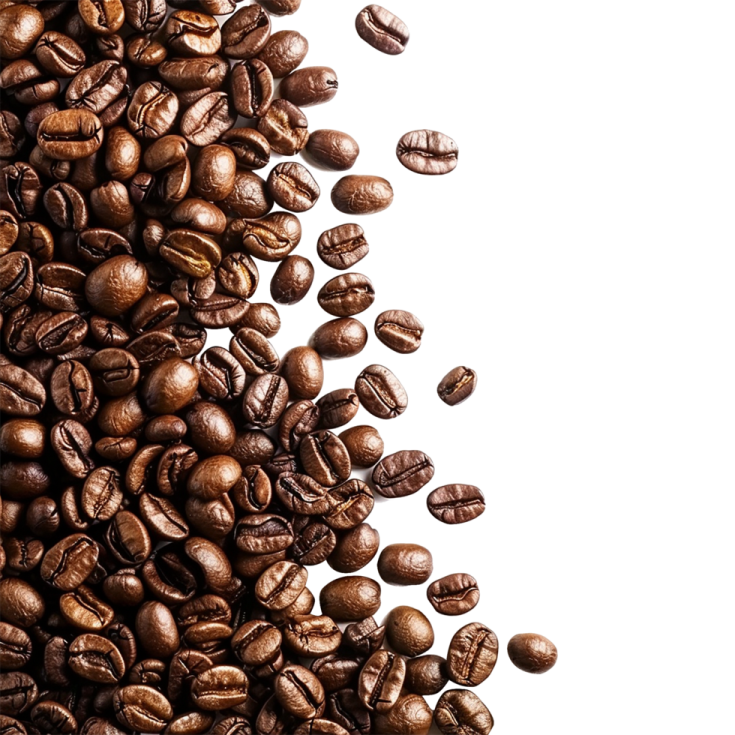 a pile of coffee beans