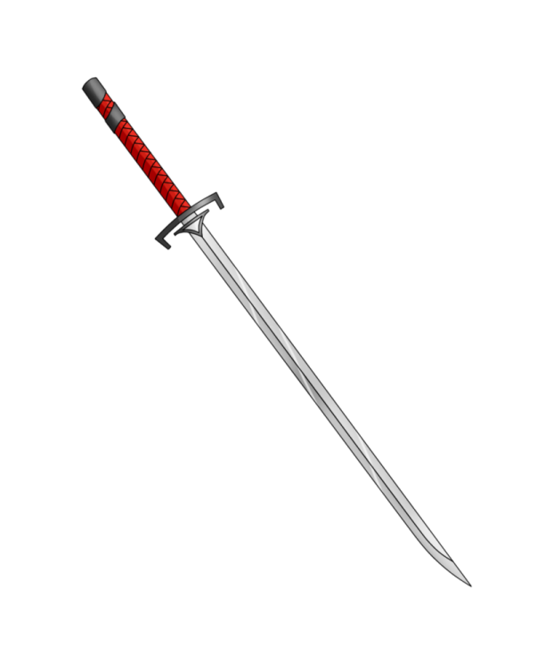 a sword on a white background