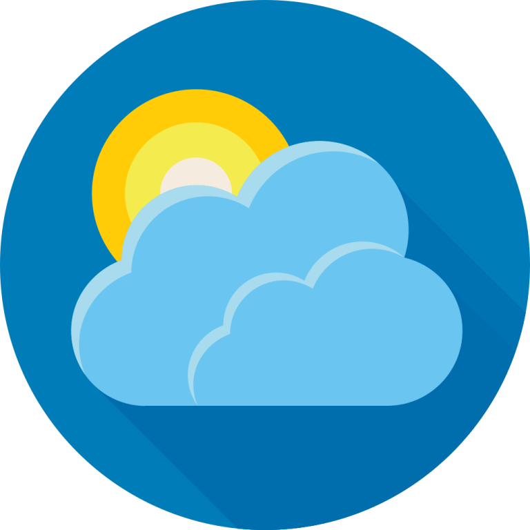 a cloud with the sun in the background