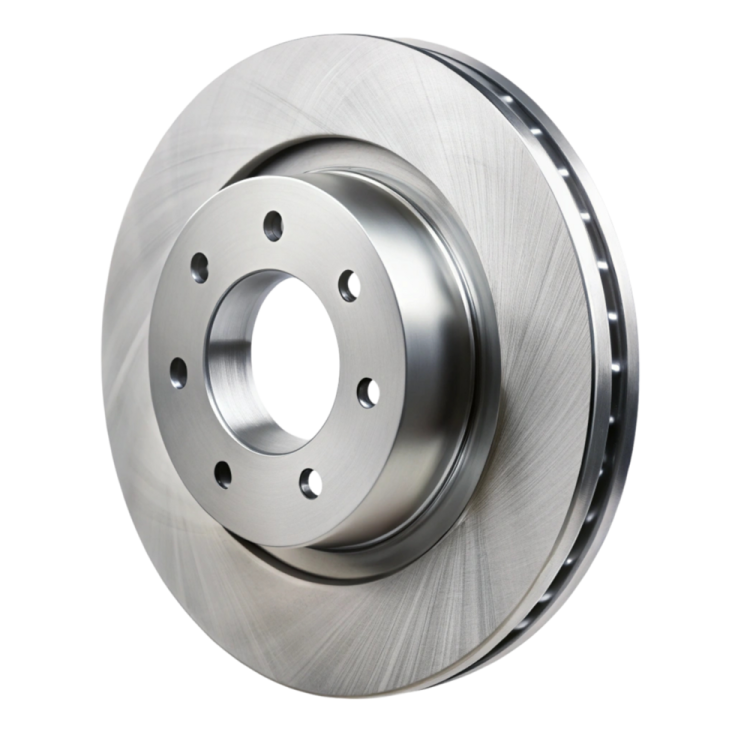 a brake disc on a white background