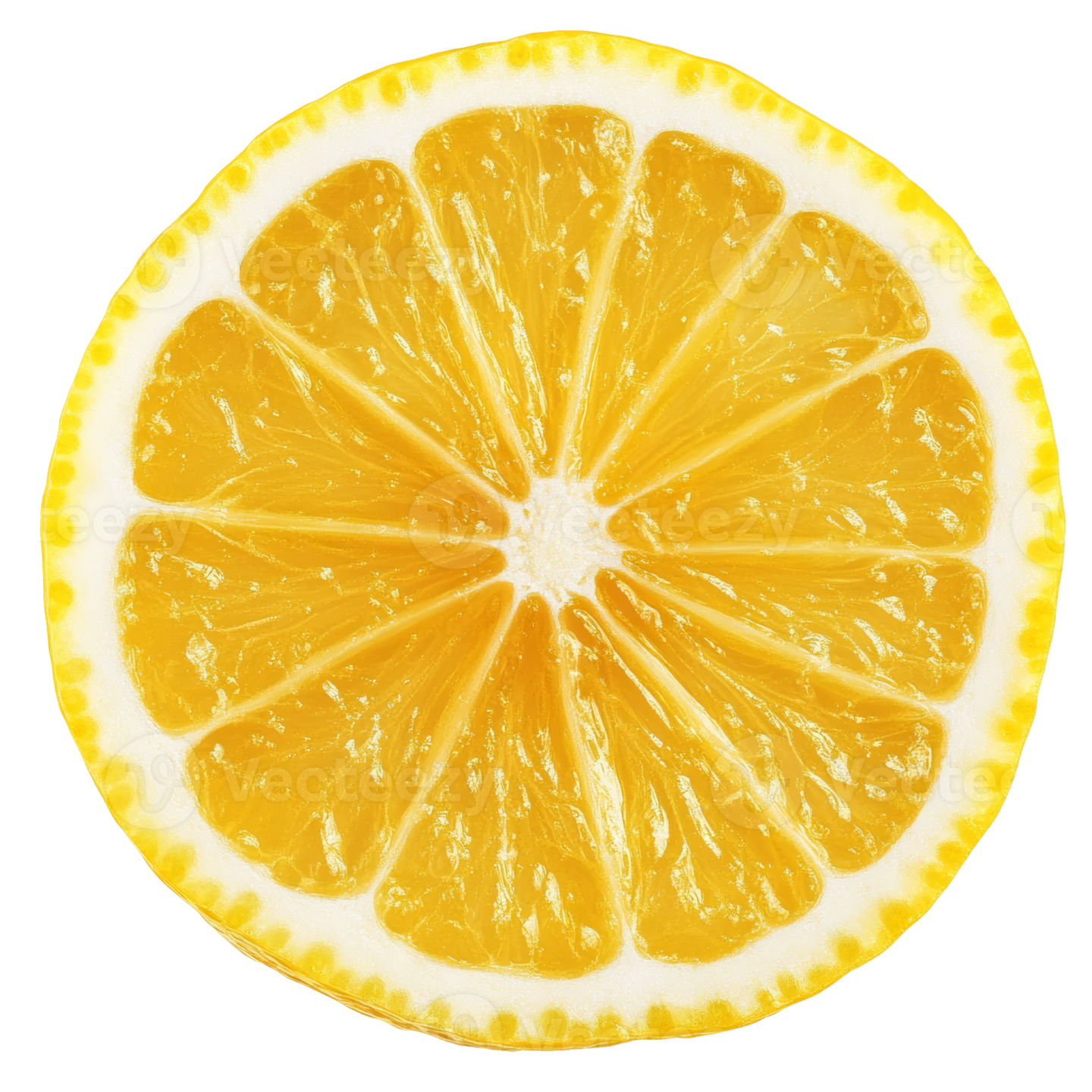a slice of an orange on a white background