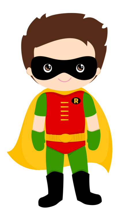 a little boy dressed as a superhero