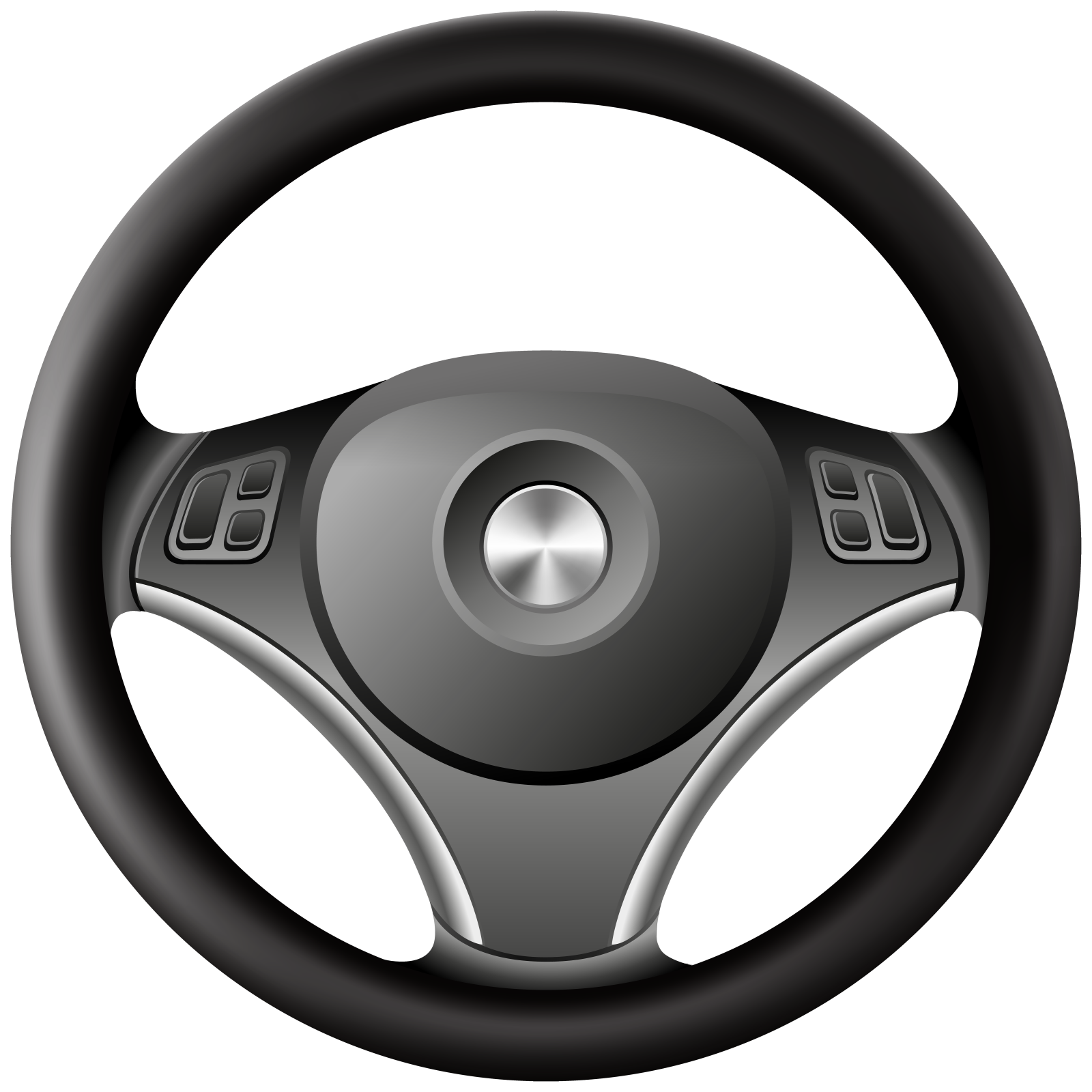 a steering wheel on a white background