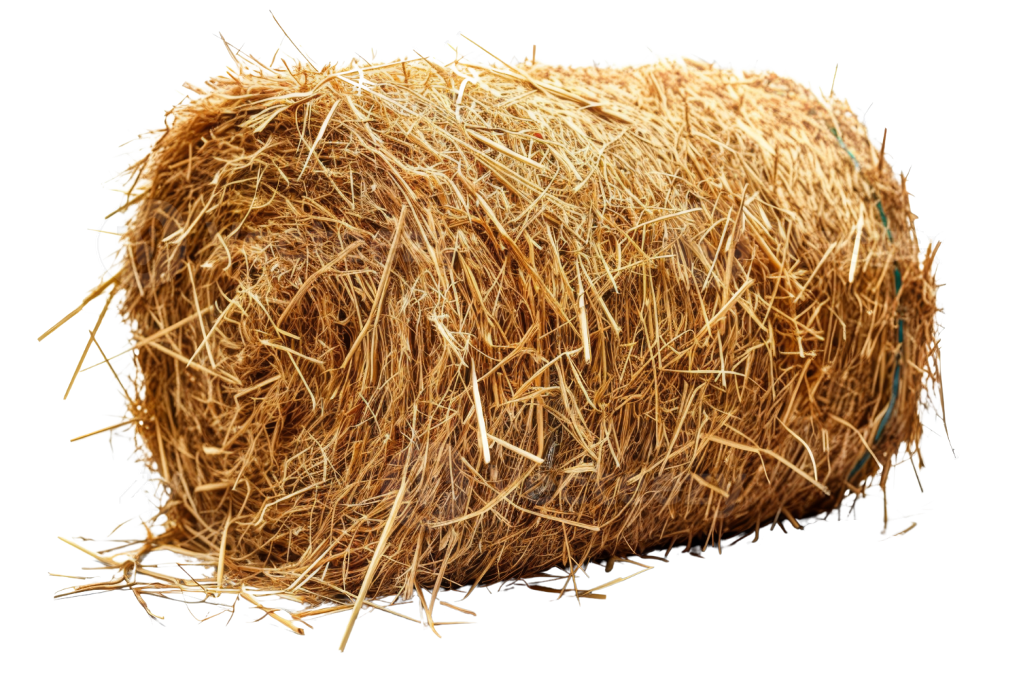 hay bale isolated on white background
