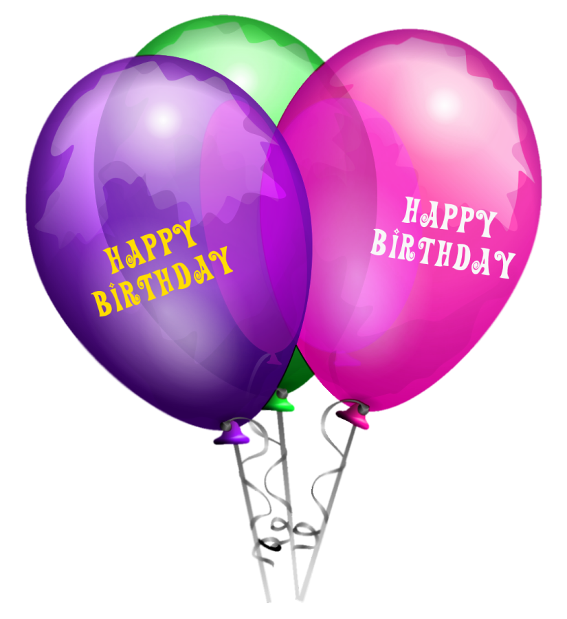 a bunch of balloons with the words happy birthday