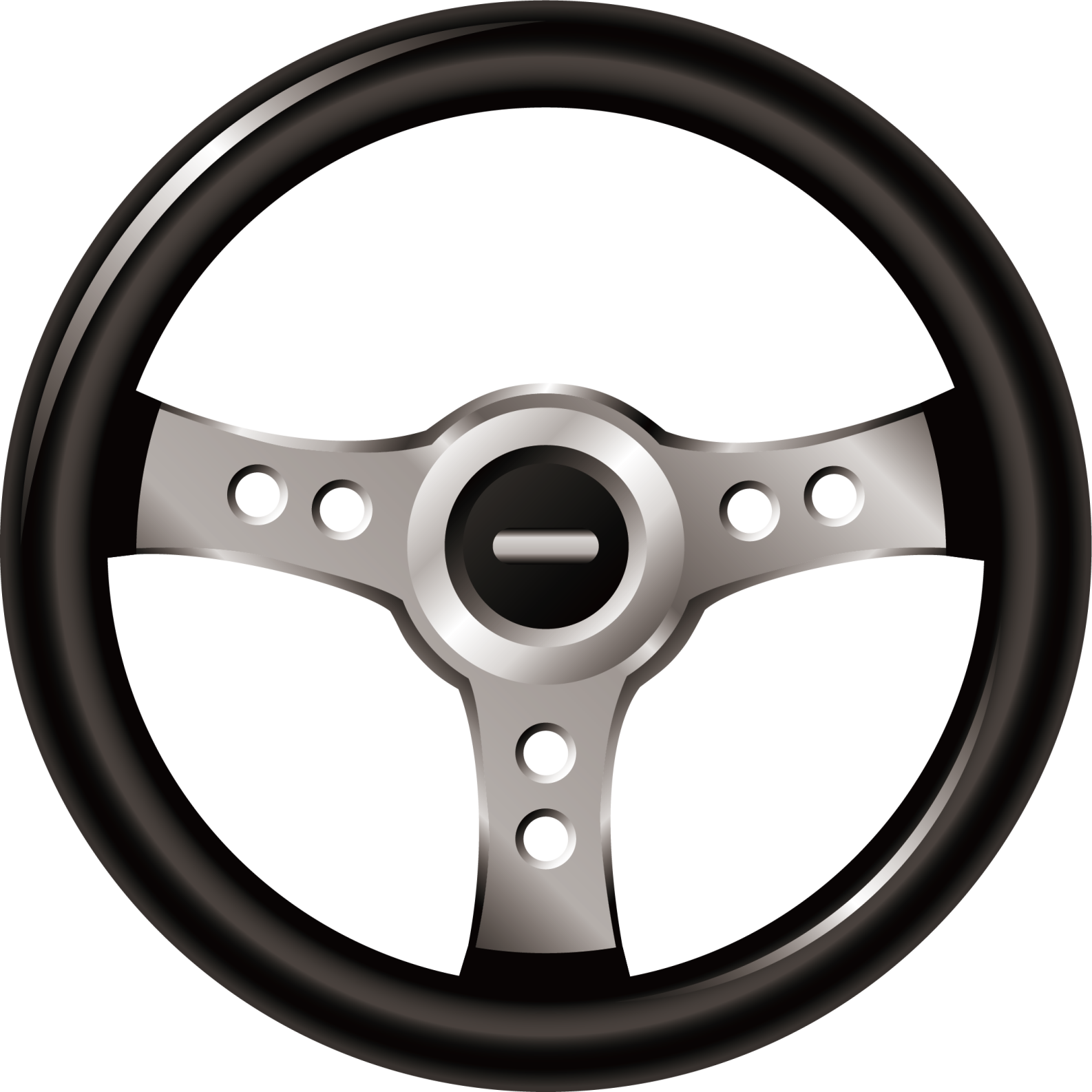 a steering wheel on a white background