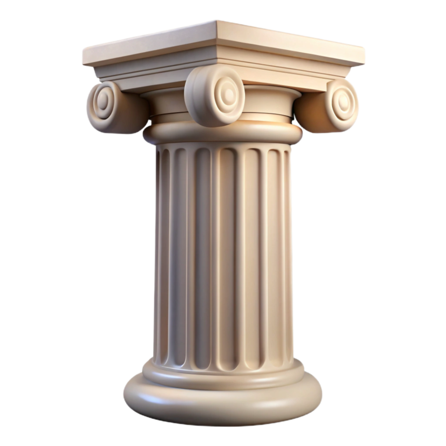a 3d model of a column