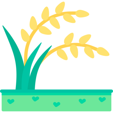 a plant in a pot with hearts