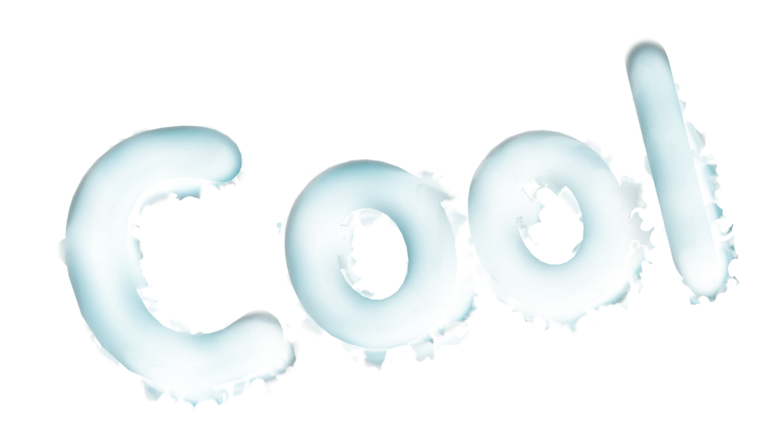 the word cool on a white background