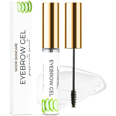 the eyelashe mascara is in front of a white box and gold lid