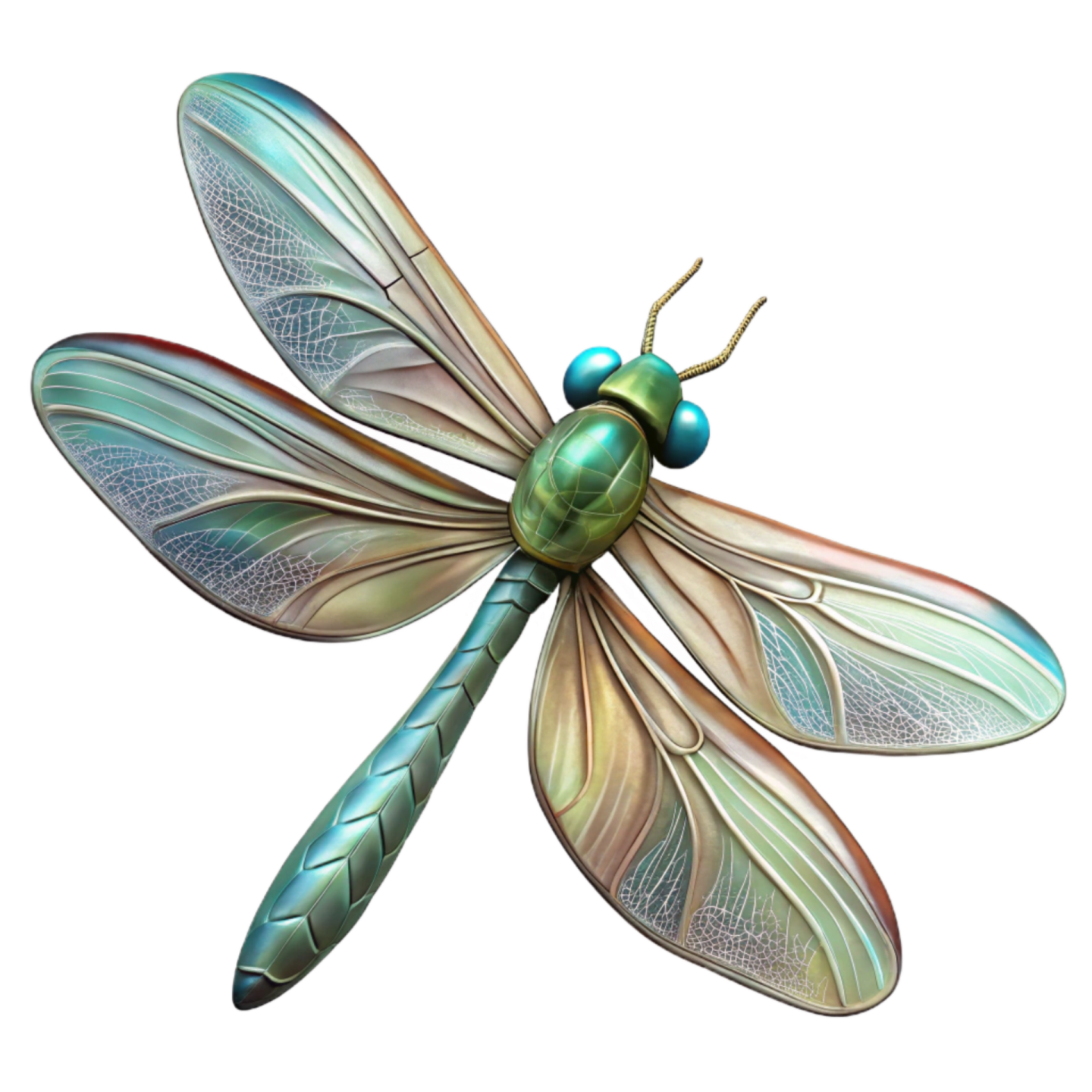 a green and blue dragon with large wings