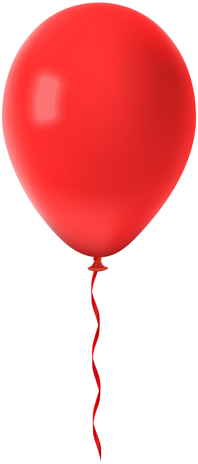 a red balloon with a string attached to it