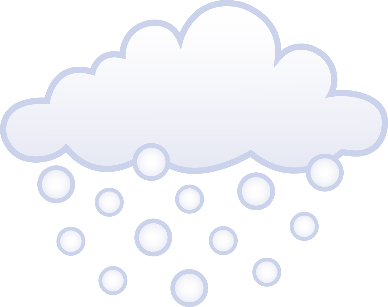a cloud with rain on it