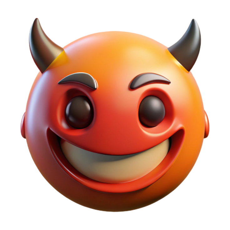 an orange ball with a smiling face on it