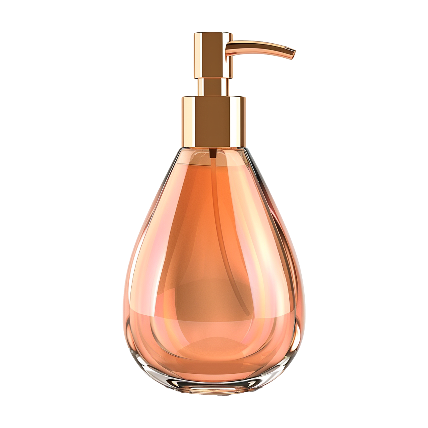 a bottle of liquid on a white background