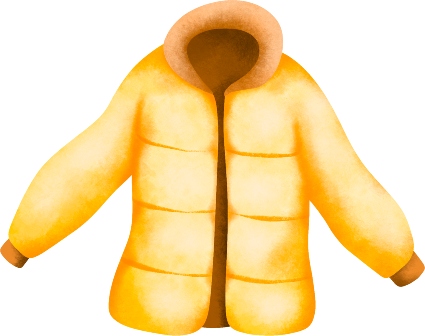 a watercolor drawing of a yellow jacket
