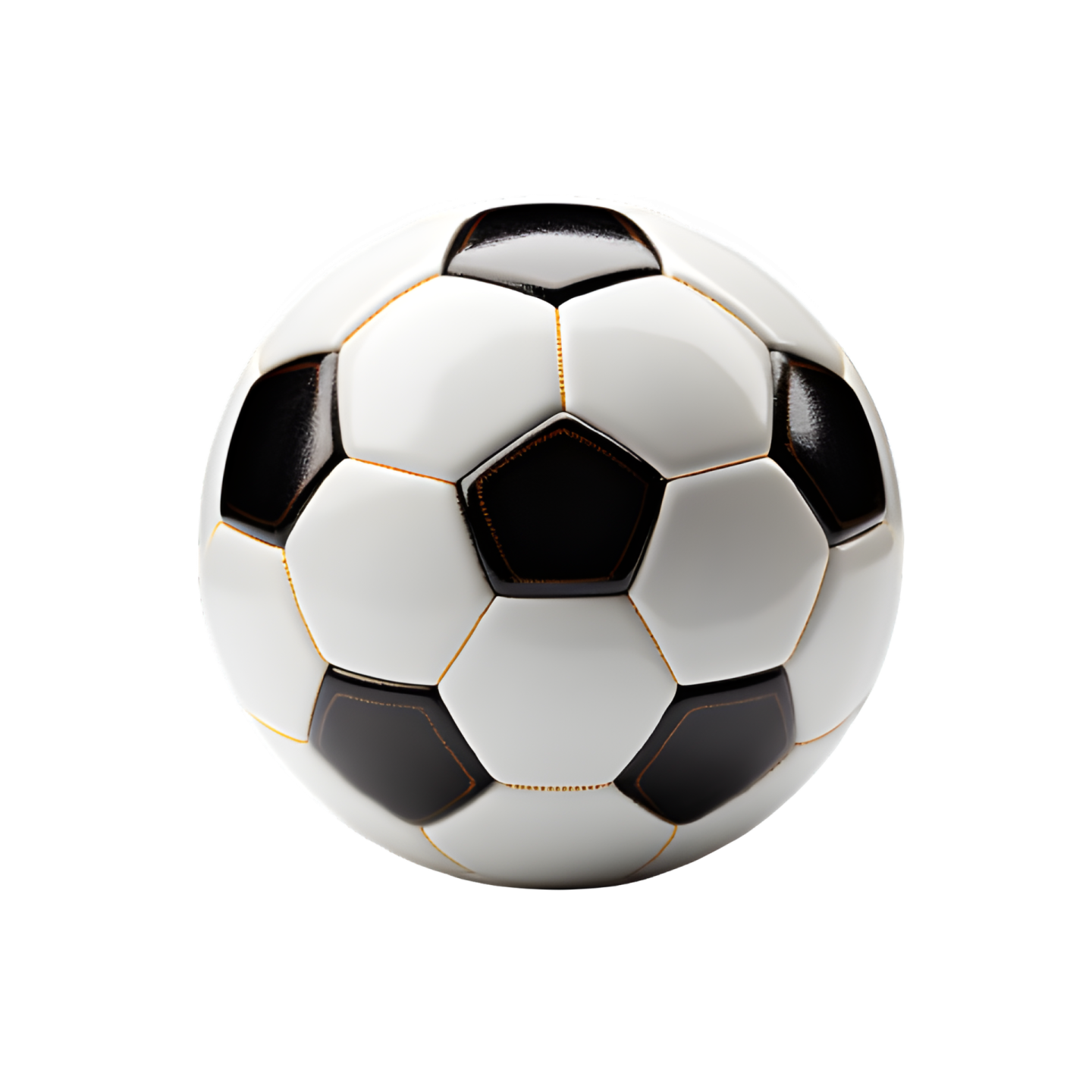 a soccer ball on a white background
