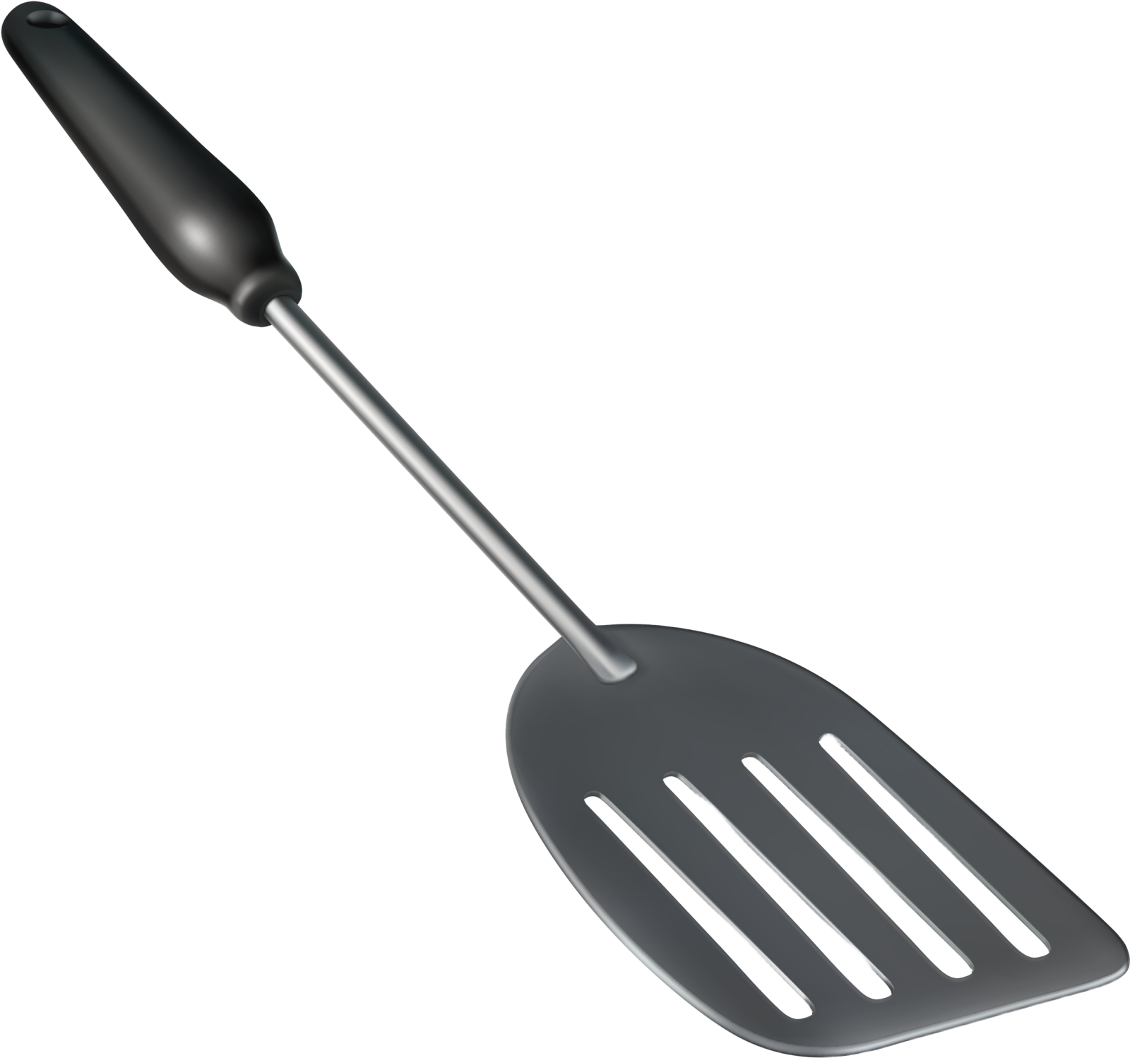 a spat with a black handle on it