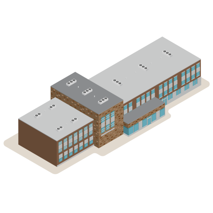an illustration of the exterior of a building