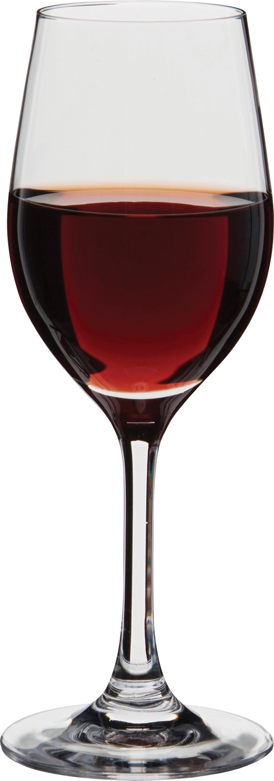 a glass of red wine on a white background