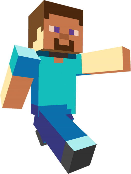 an illustration of a man in a blue shirt