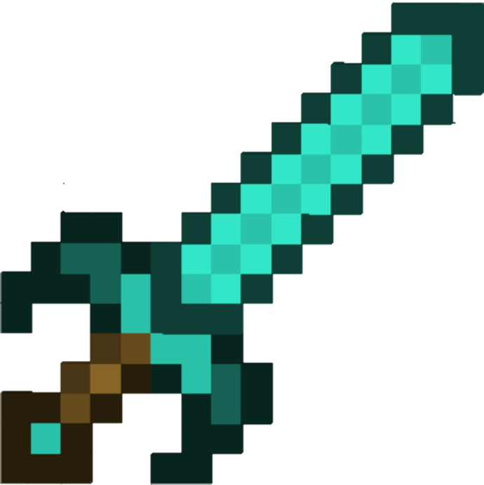 an image of a pixel with a sword on it