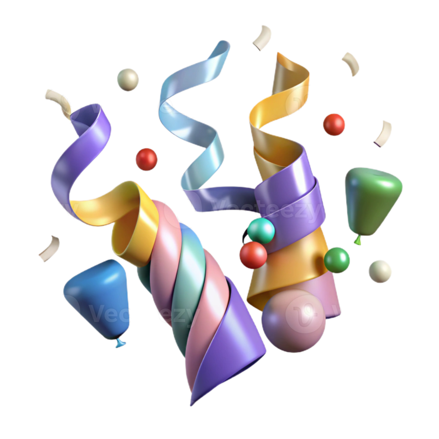 a bunch of colorful balloons on a white background