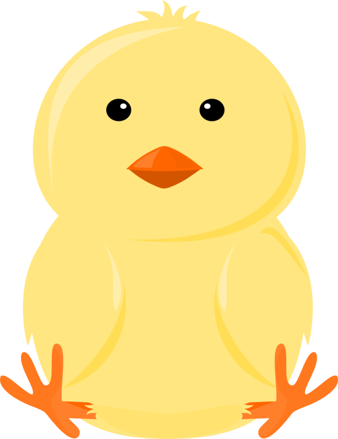 a small yellow duck sitting on the ground
