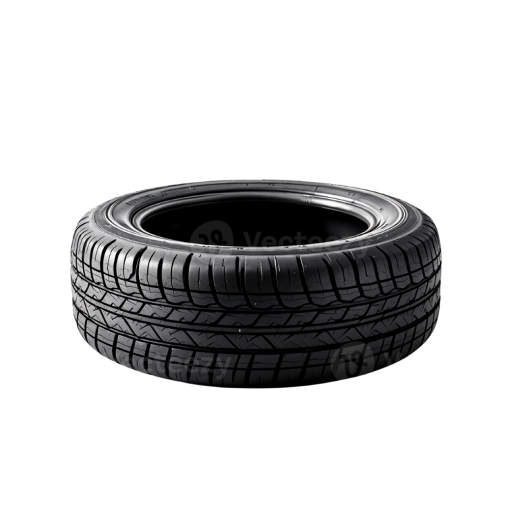 a tire on a white background