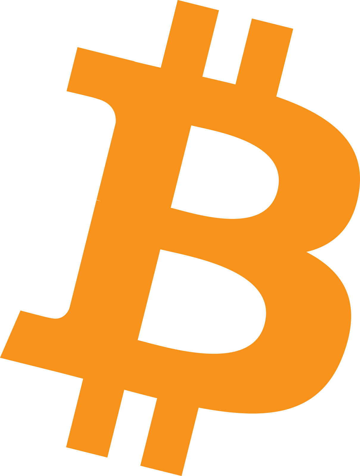 the bitcoin logo on a white background
