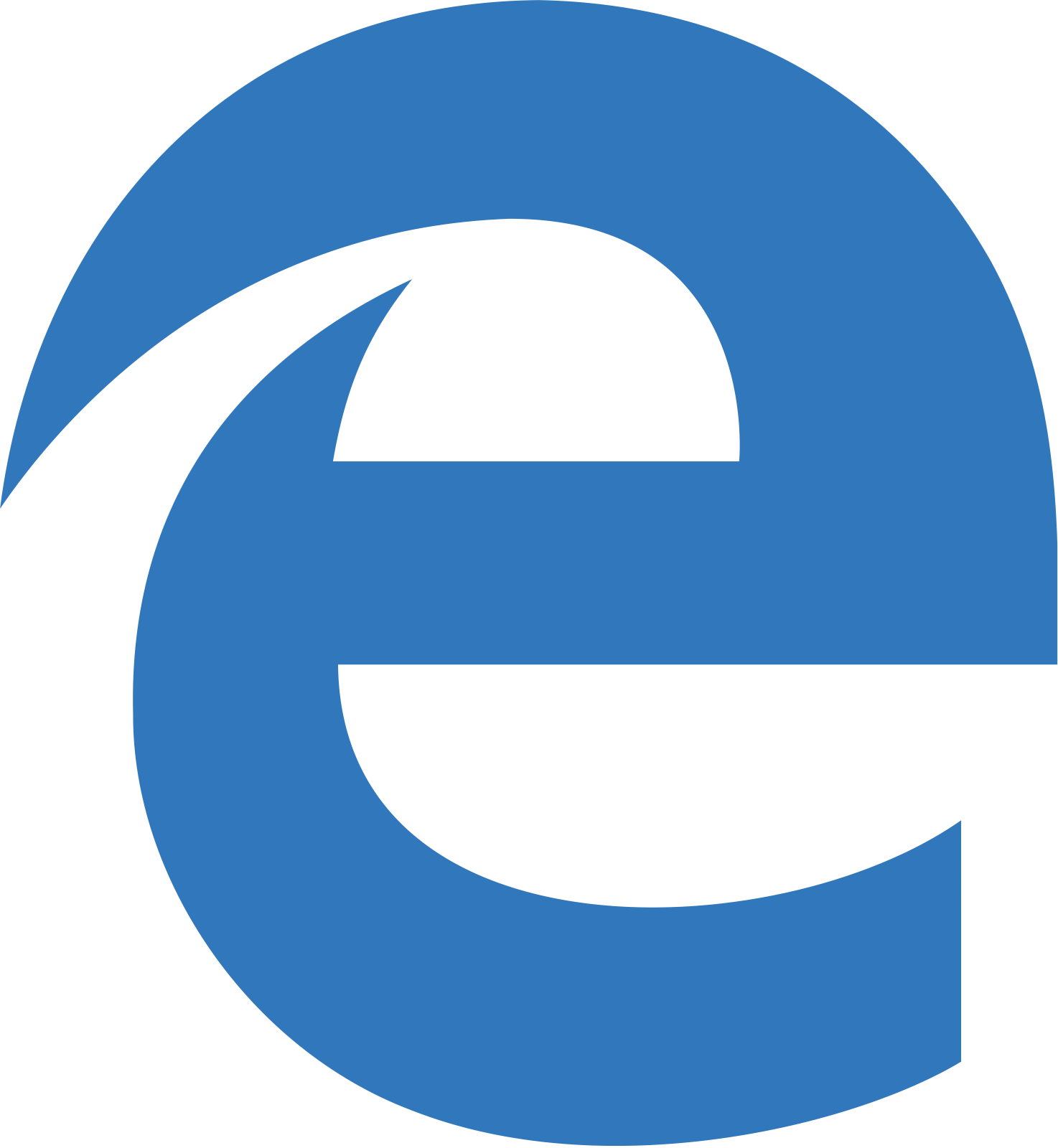 the microsoft edge logo