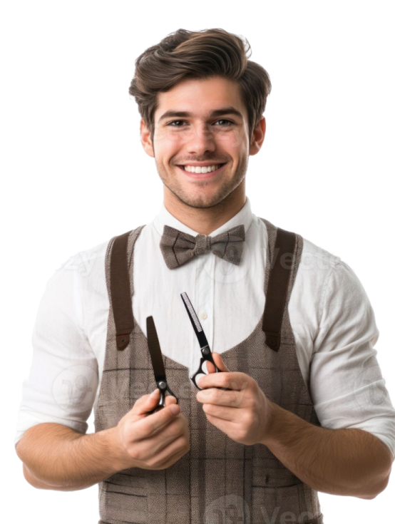 a young man wearing a bow tie and suspends