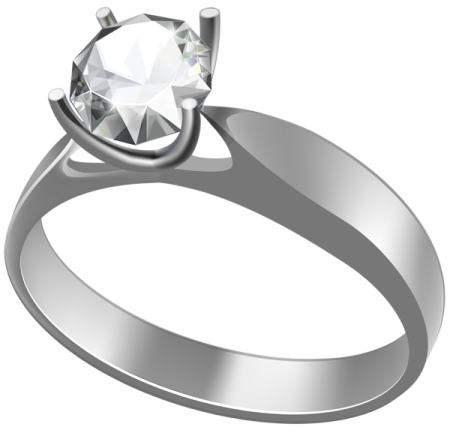 a diamond engagement ring on a white background