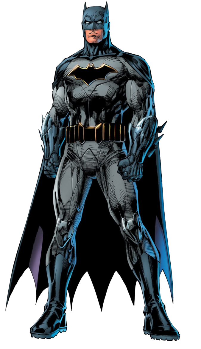 a drawing of batman standing in front of the camera